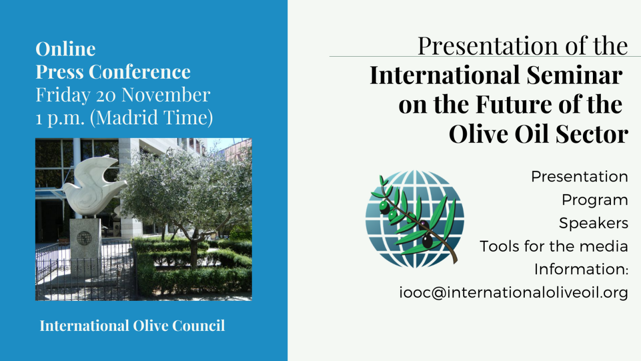 IOC A seminar on the future of the olive sector International Olive